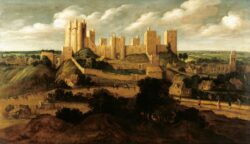 Pontefract Castle by Alexander Keirincx,1600-1652.