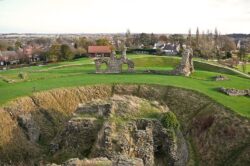 Sandal Castle view from top of keep