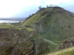 Sandal Castle motte