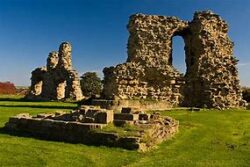 Remains of the great hall, Sandal Castle